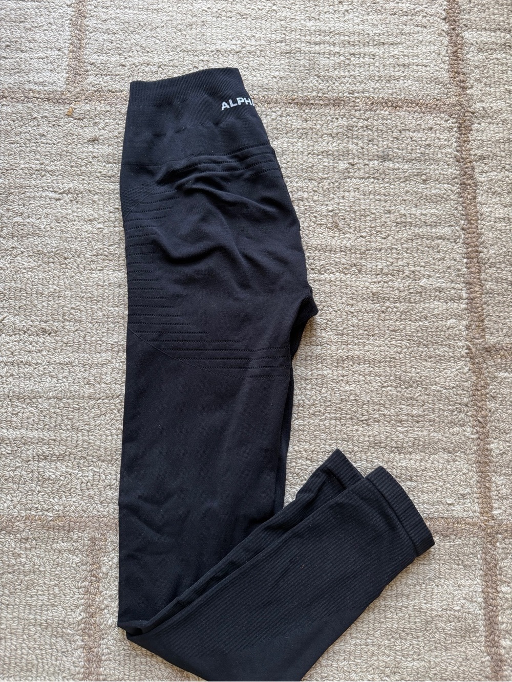 Alphalete Black Seamless High-Waist Leggings
